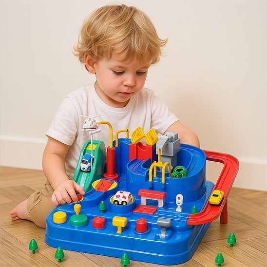 Circuit voiture jouet | Lumineux Modulable - Ăveil Jeu Jouet