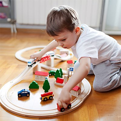 Circuit train en bois | Éducatif - Éveil Jeu Jouet