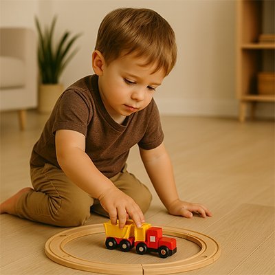 Circuit train en bois | Éducatif - Éveil Jeu Jouet