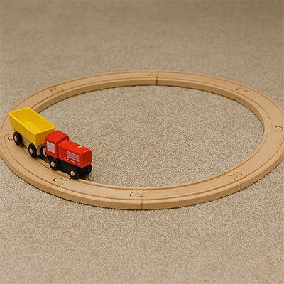 Circuit train en bois | Éducatif - Éveil Jeu Jouet