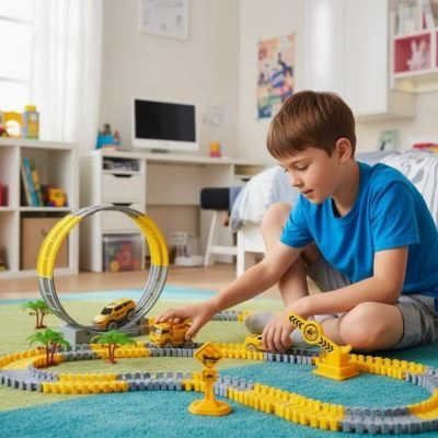 Circuit voiture electrique ultra - rapide | Adrénaline - Éveil Jeu Jouet