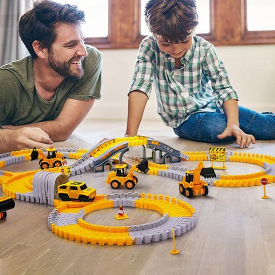 Circuit voiture enfant | Modulable Coloré - Éveil Jeu Jouet