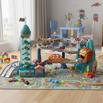 Circuit voiture enfant | Aventura - Éveil Jeu Jouet