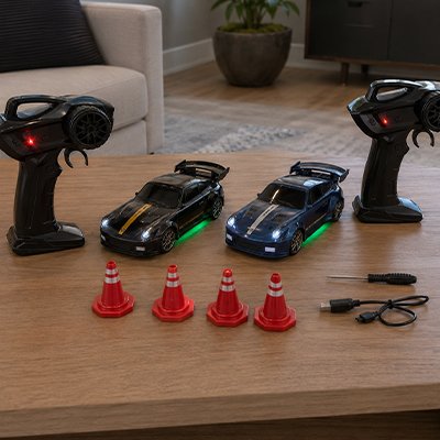Kit complet Voiture télécommandée enfant sur table