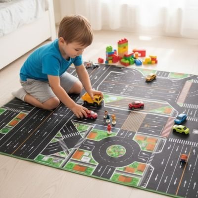 Tapis circuit voiture | Adventure Kids - Éveil Jeu Jouet