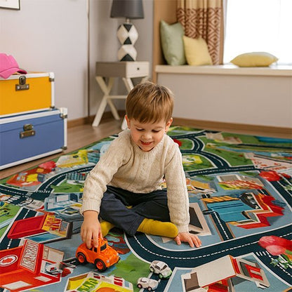 Tapis circuit voiture | Playful Adventures - Éveil Jeu Jouet