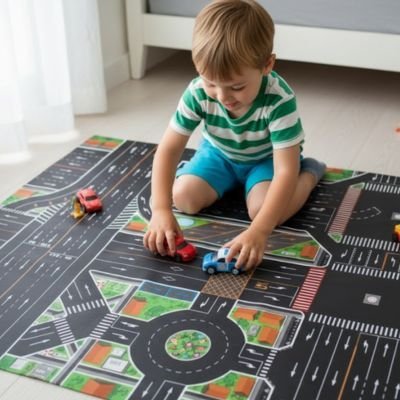 Tapis circuit voiture | Adventure Kids - Éveil Jeu Jouet