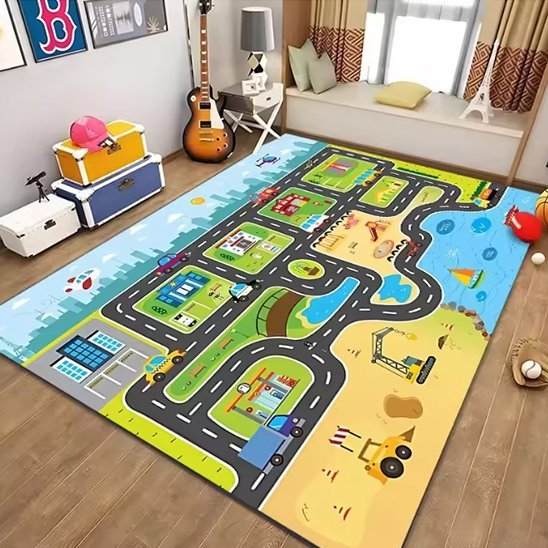 Tapis circuit voiture | Playful Adventures - Éveil Jeu Jouet