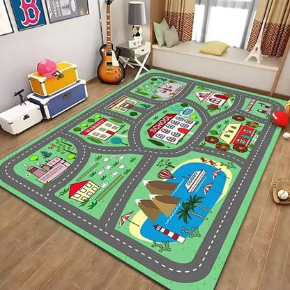 Tapis circuit voiture | Playful Adventures - Éveil Jeu Jouet