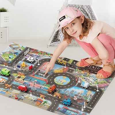 Tapis circuit voiture | Aventura - Éveil Jeu Jouet
