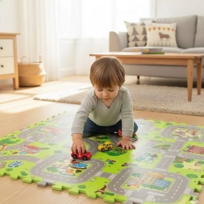Tapis circuit voiture | KidPlay - Éveil Jeu Jouet