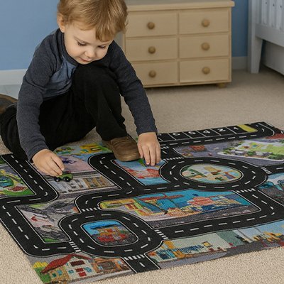 Tapis circuit voiture | Aventura - Éveil Jeu Jouet