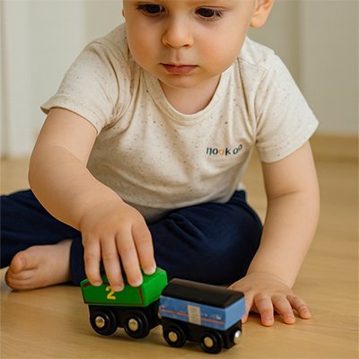 Train en bois | Éducatif Durable - Éveil Jeu Jouet