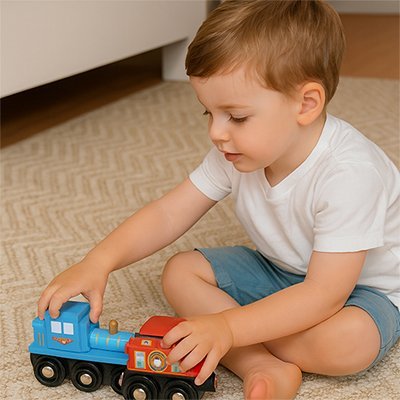 Train en bois | Éducatif Durable - Éveil Jeu Jouet