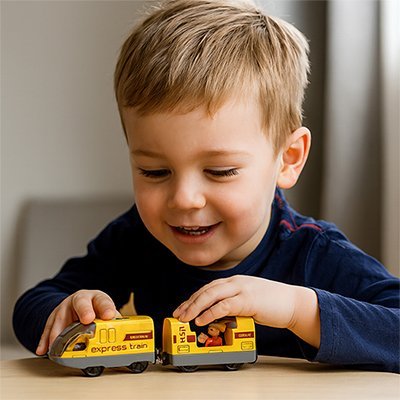 Train pour circuit en bois | Imagination - Éveil Jeu Jouet