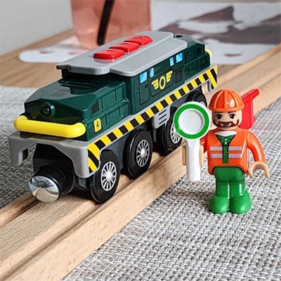 Train pour circuit en bois | Fabrication Européenne - Éveil Jeu Jouet