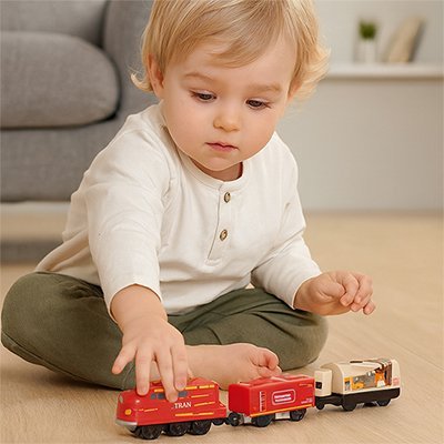 Train pour circuit en bois | Imagination - Éveil Jeu Jouet