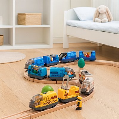 Train pour circuit en bois | Imagination - Éveil Jeu Jouet